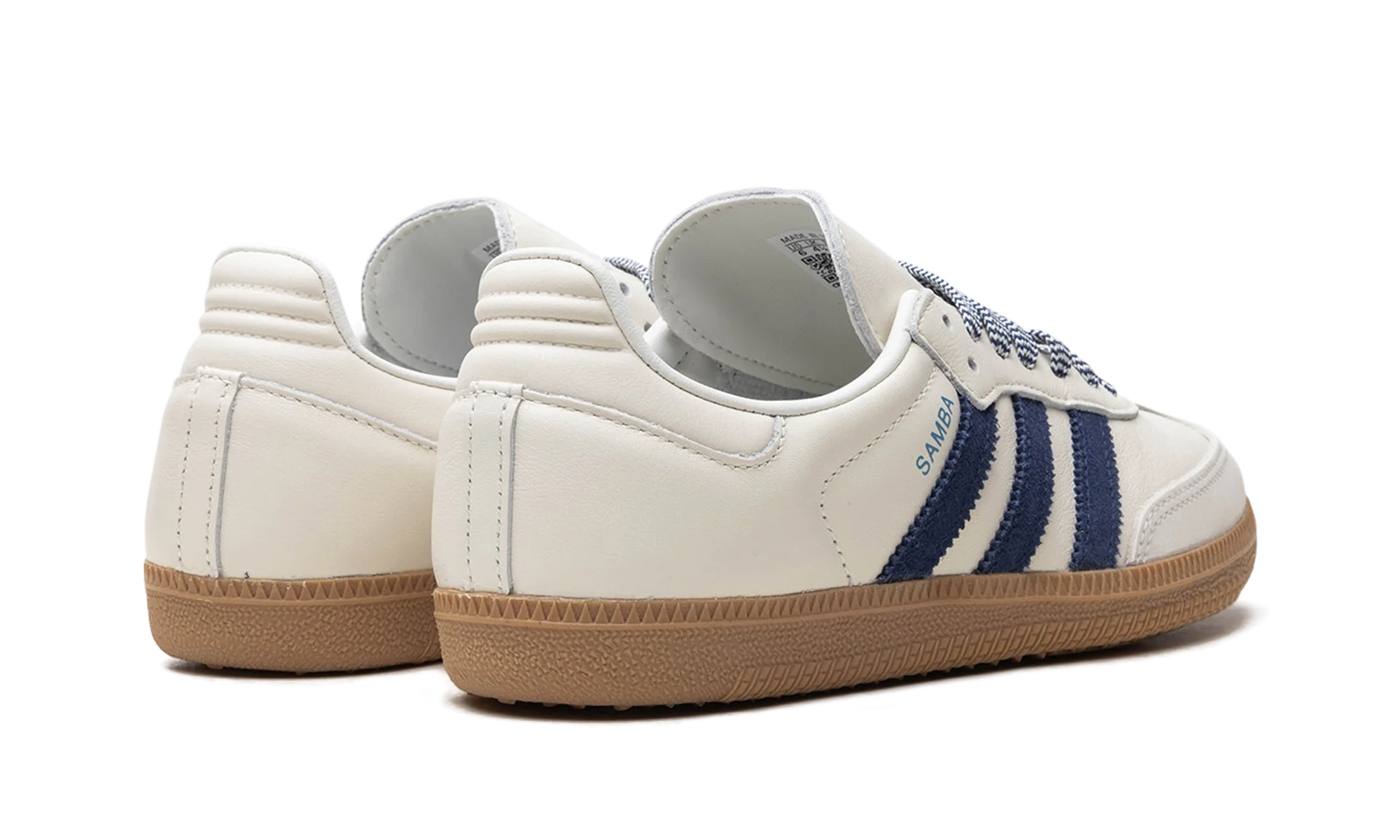 Adidas Samba Off White Dark Blue - Image 3