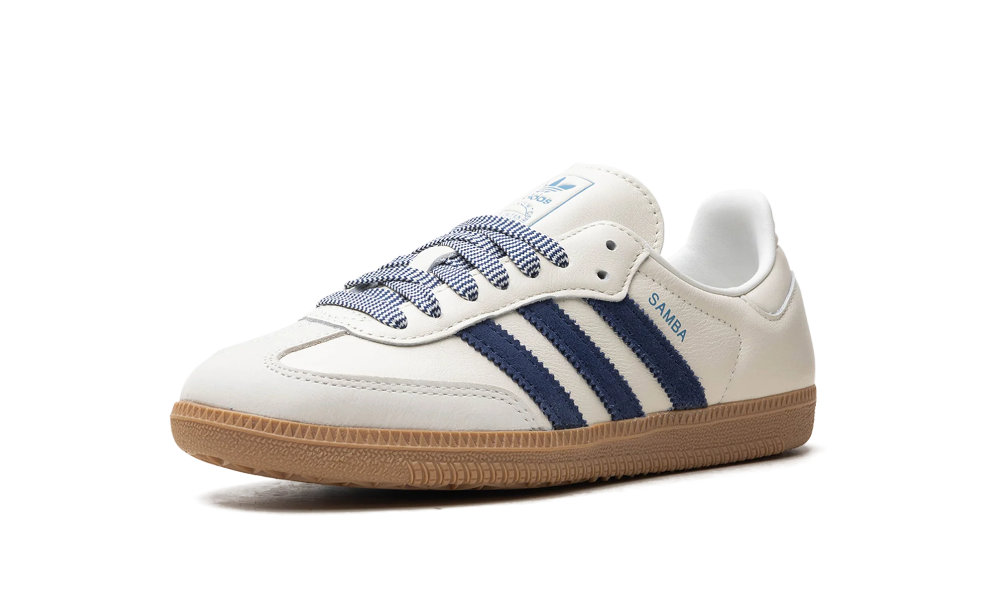 Adidas Samba Off White Dark Blue - Image 4