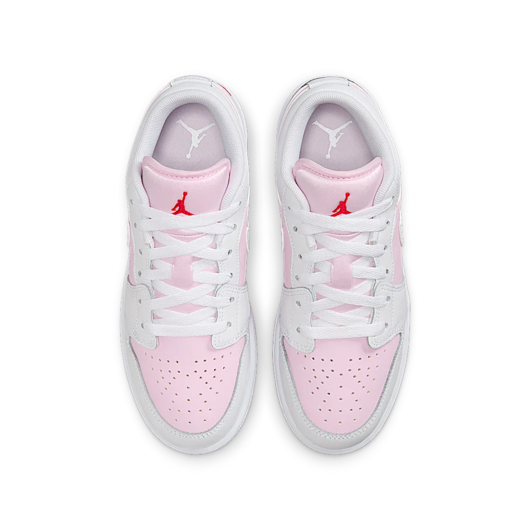 Air Jordan 1 Low Pink Foam Fire Red White - Image 3