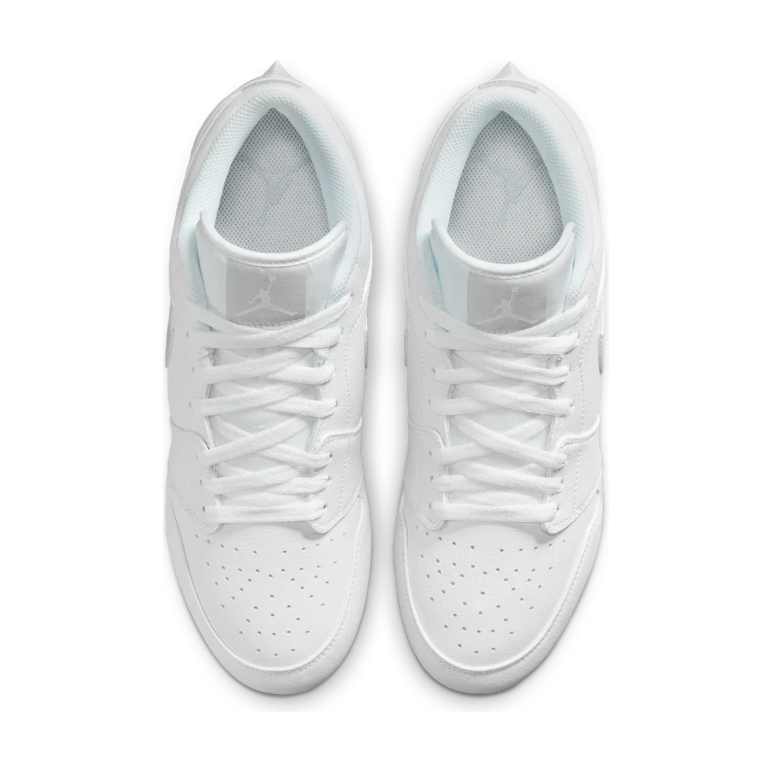Air Jordan 1 Low TD Cleat White Grey Fog - Image 3