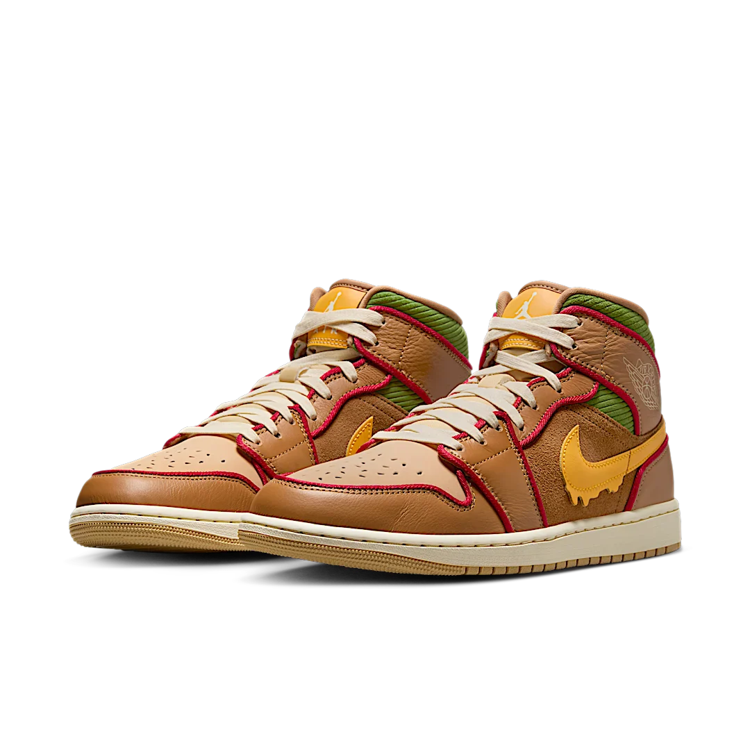 Air Jordan 1 Mid SE Cheeseburger - Image 2