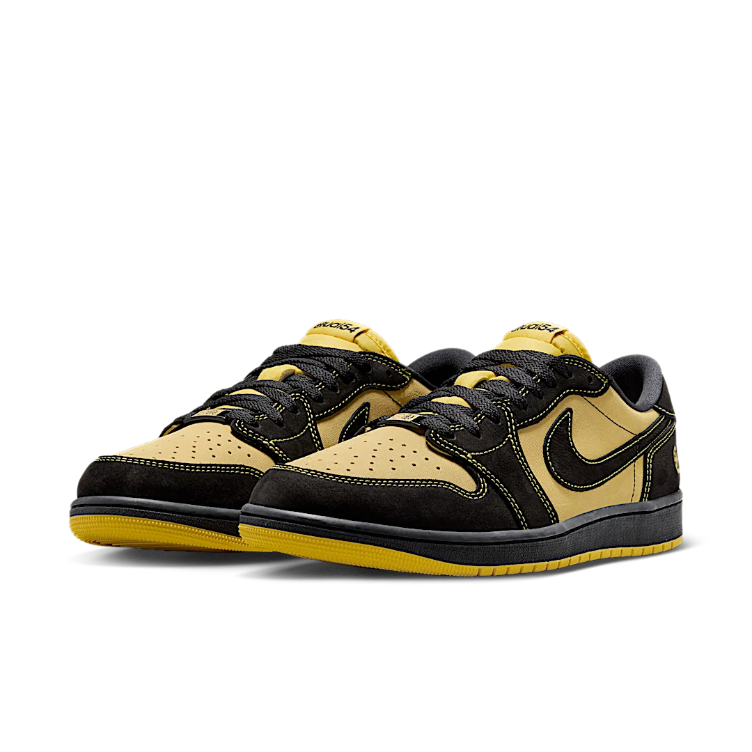 Air Jordan 1 Retro Low OG Quai 54 Black Tour Yellow Red - Image 2