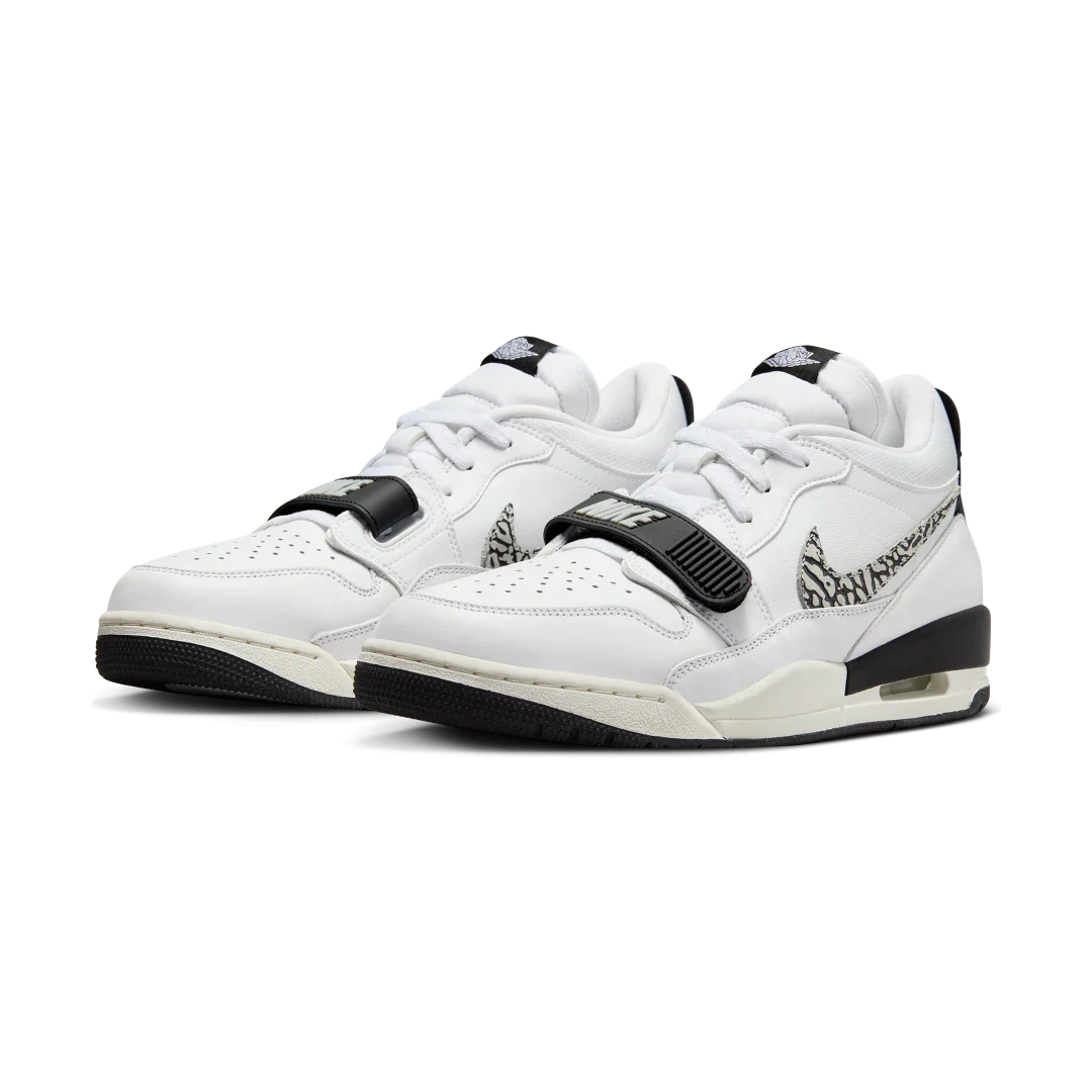 Air Jordan Legacy 312 Low White Black Elephant Swoosh - Image 2