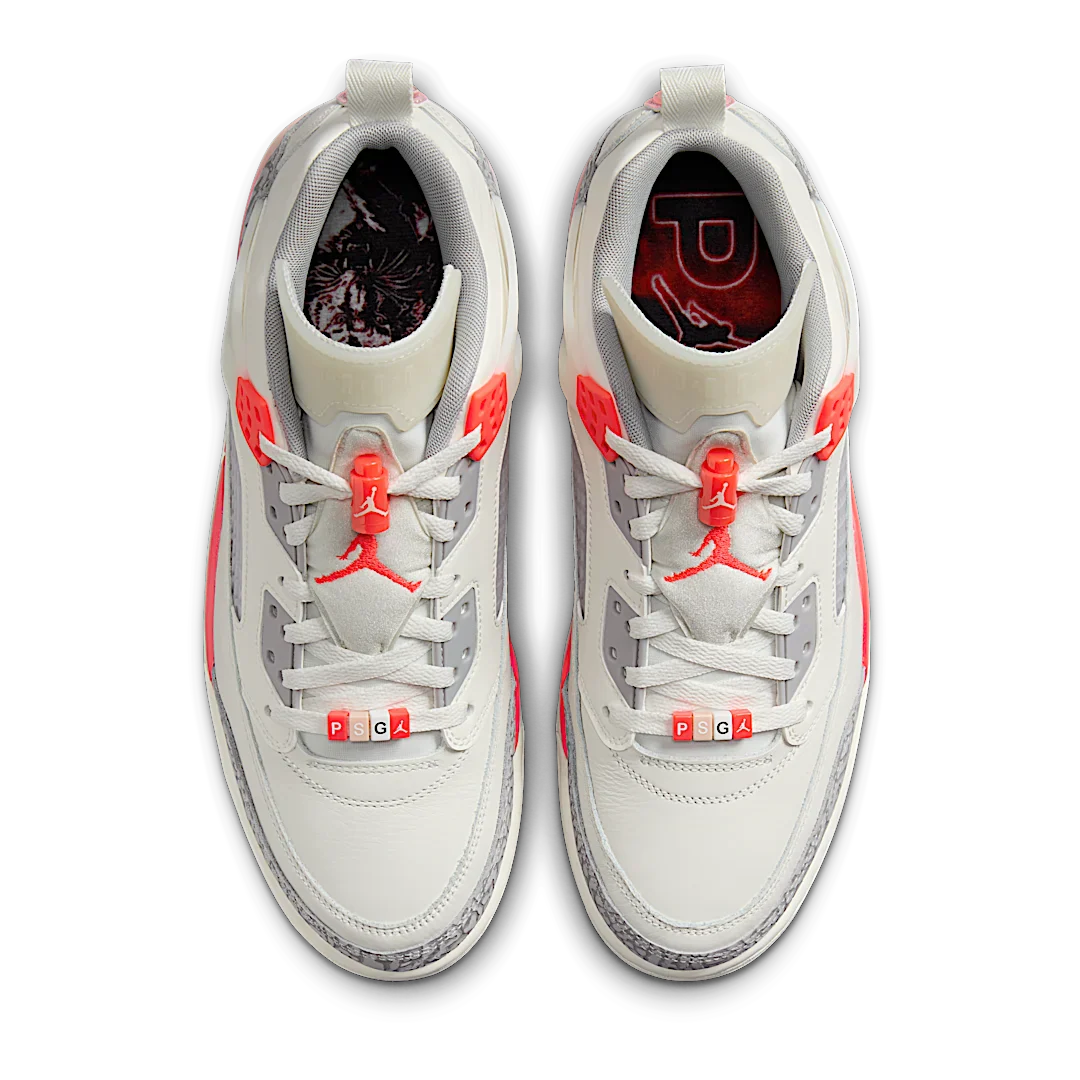 Air Jordan Spizike Low PSG Paris Saint-Germain Sail Infrared - Image 3