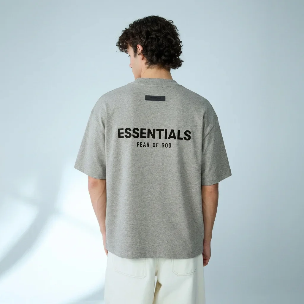 Fear of God Essentials T-shirt Dark Oatmeal - Image 4