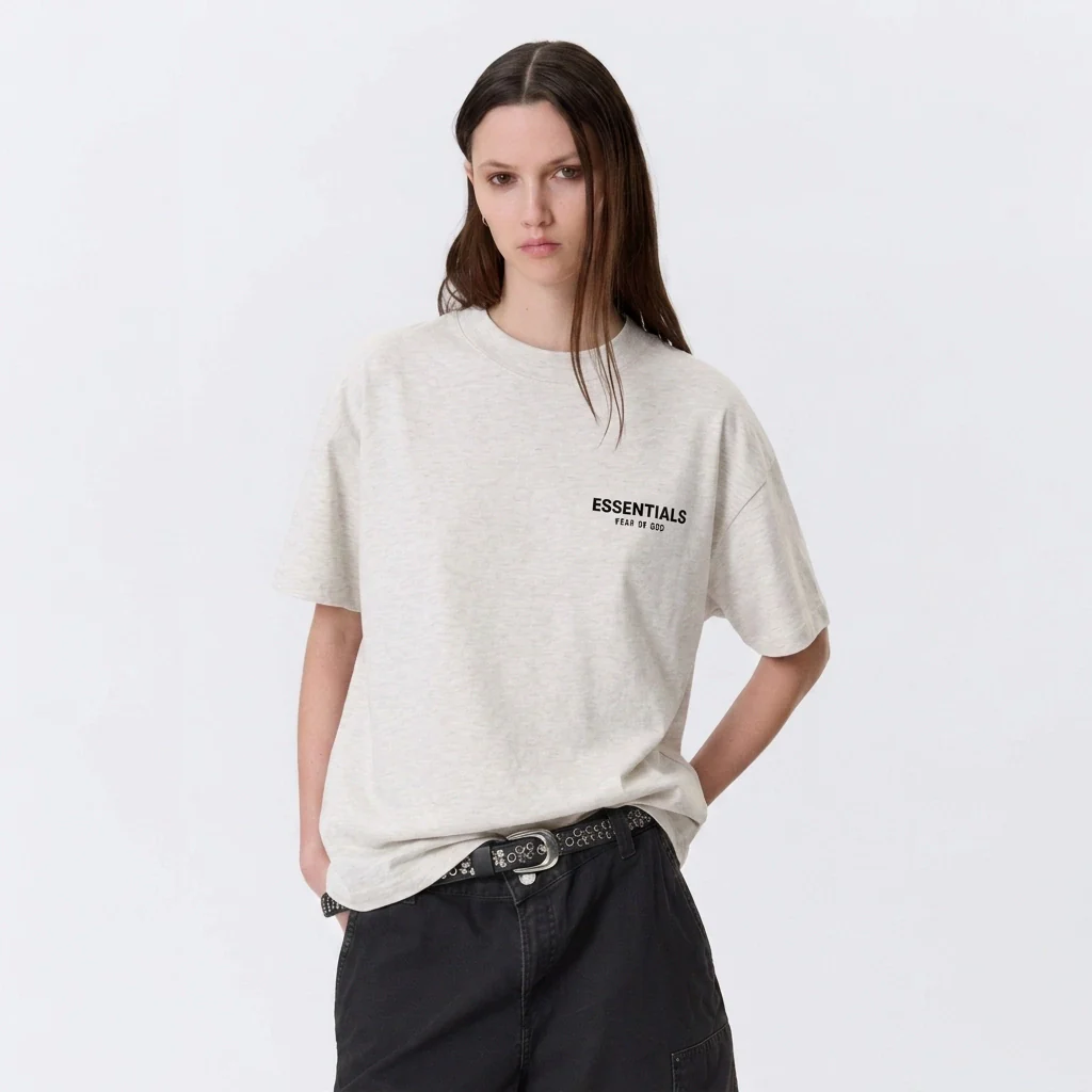 Fear of God Essentials T-shirt Light Oatmeal - Image 3