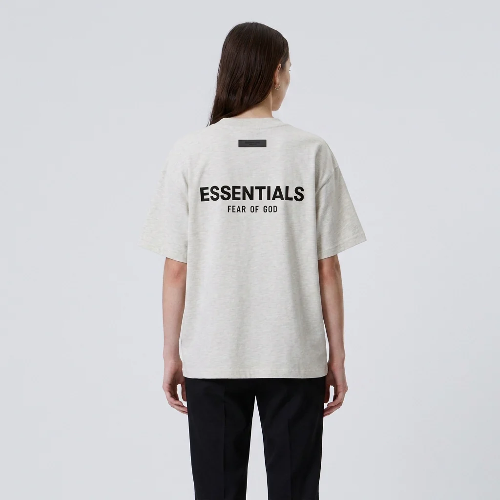 Fear of God Essentials T-shirt Light Oatmeal - Image 4