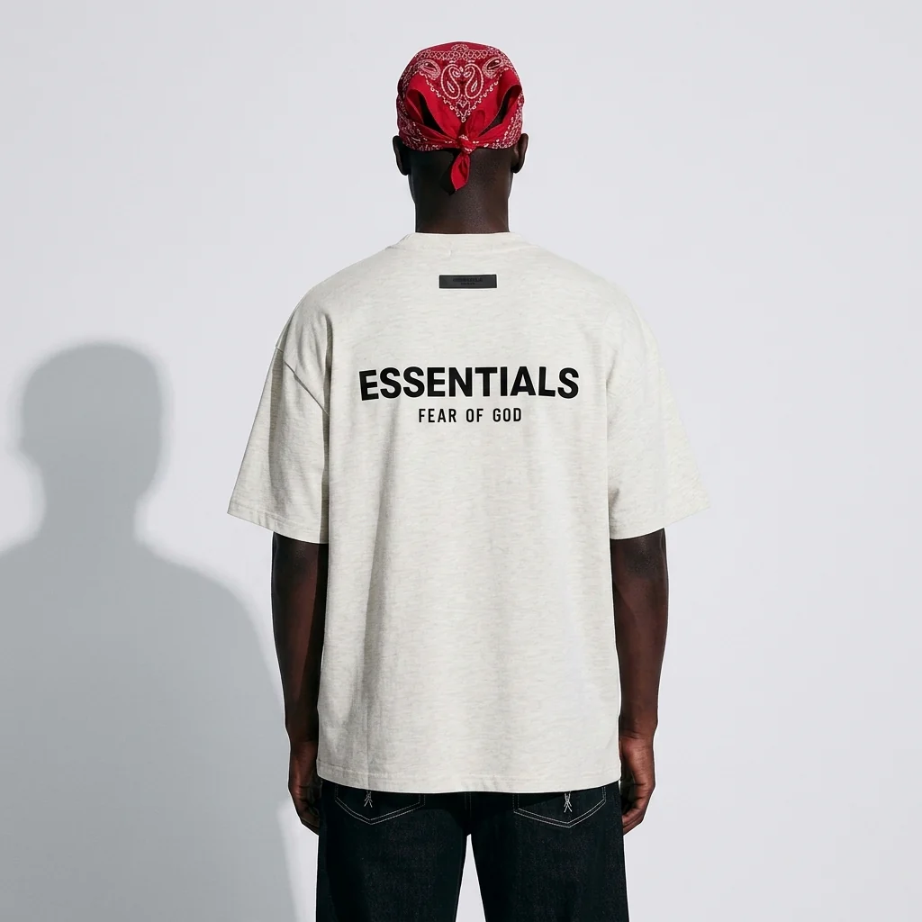 Fear of God Essentials T-shirt Light Oatmeal - Image 5