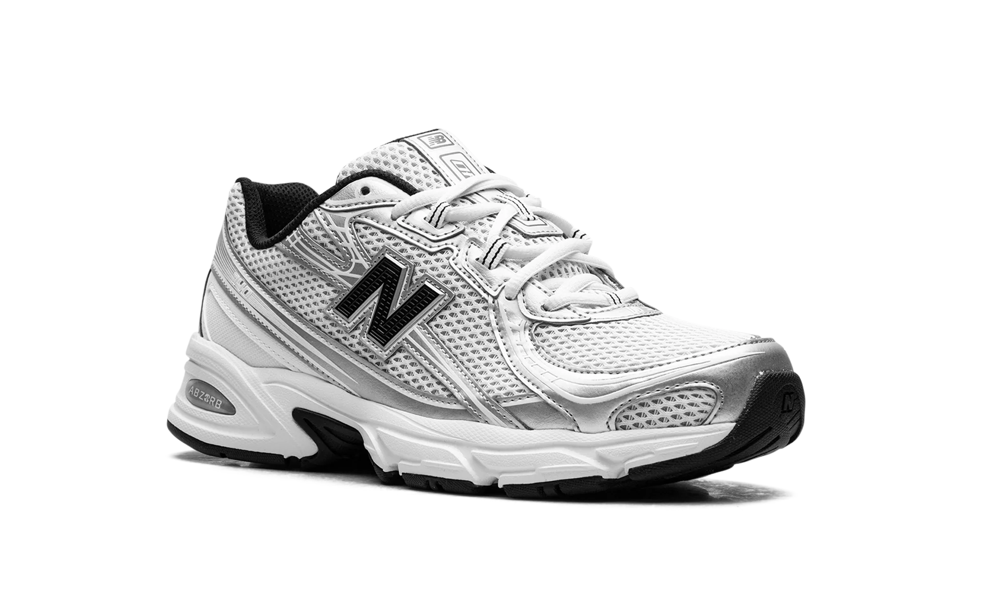 New Balance 740 White Silver Metallic Navy - Image 7