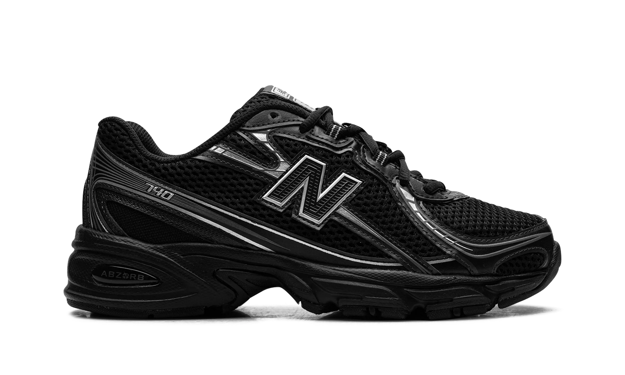 New Balance 740v2 Black Grey Silver - Image 6