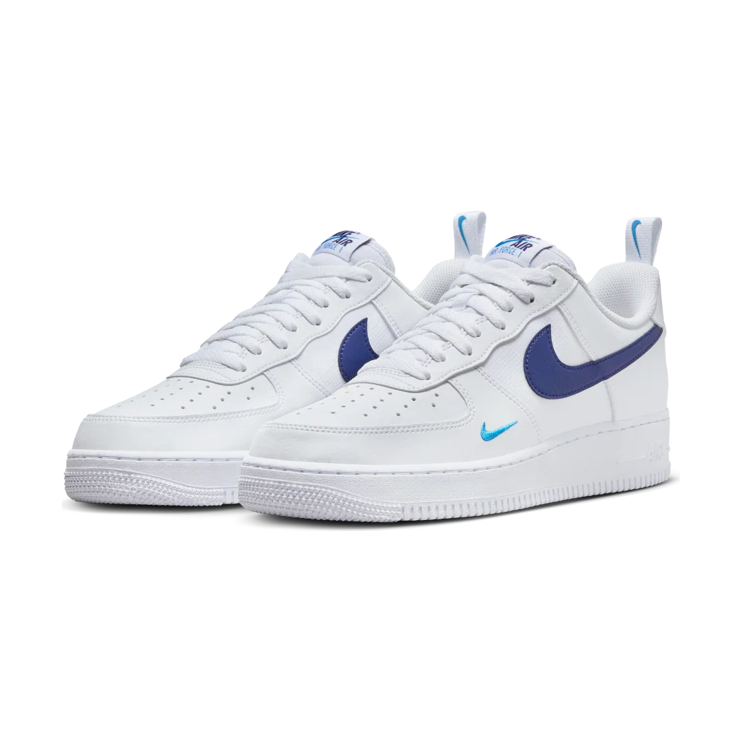 Nike Air Force 1 Low White Light Photo Blue Deep Royal Blue - Image 2