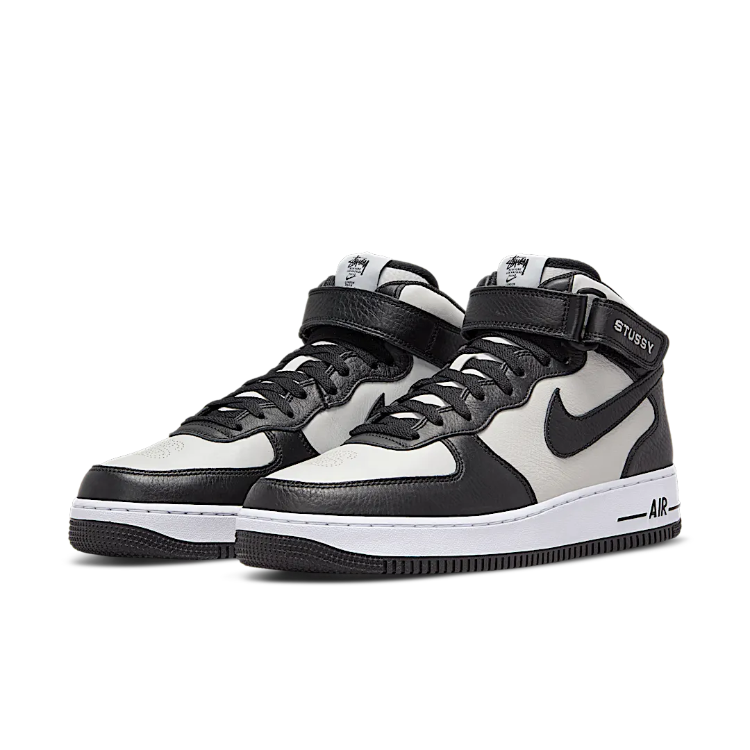 Nike Air Force 1 Mid Stussy Light Bone Black - Image 2