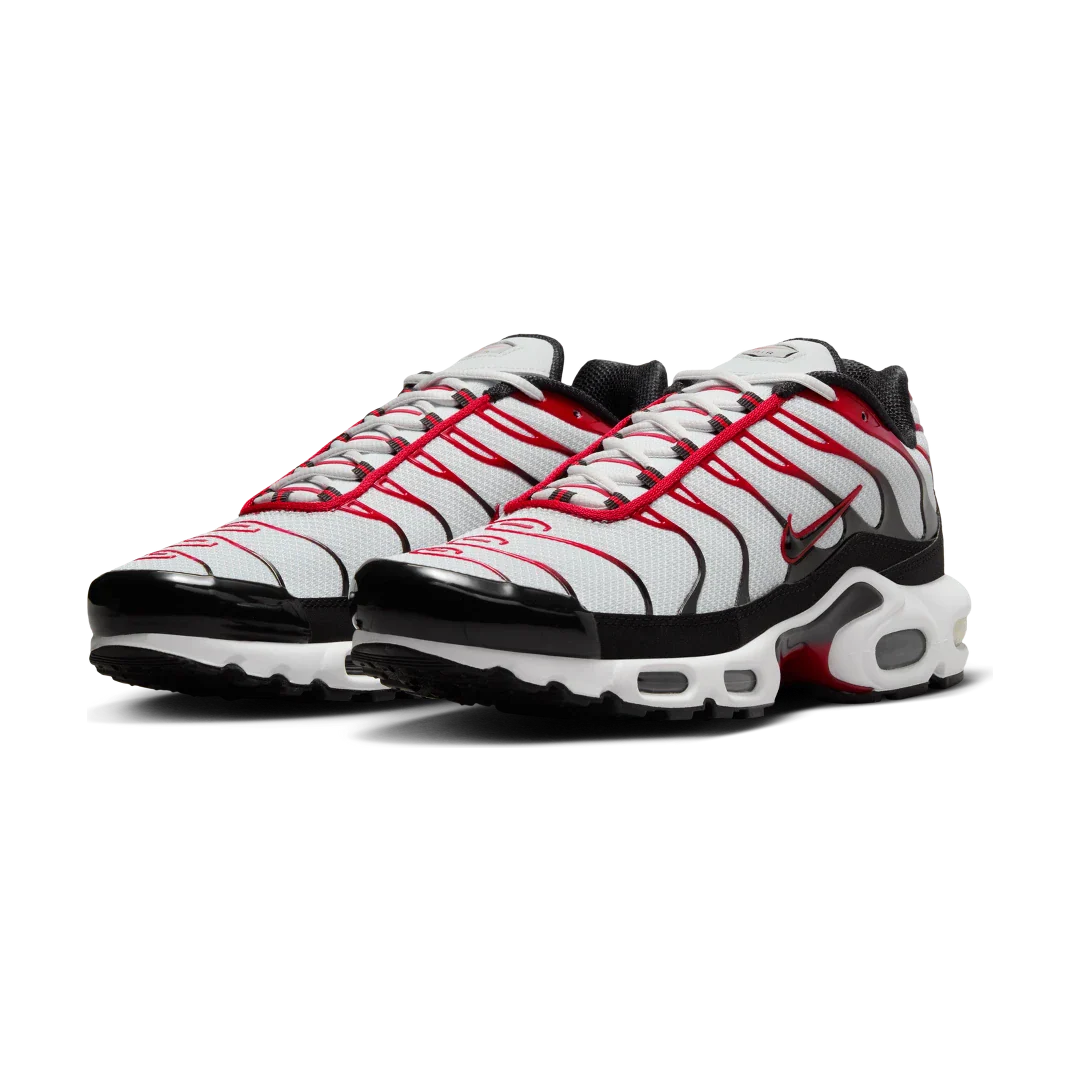 Nike Air Max Plus Pure Platinum Black University Red - Image 2