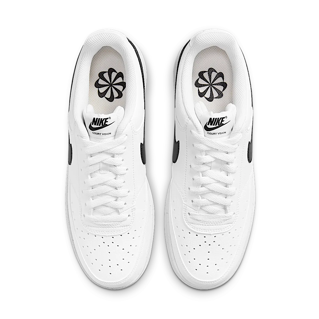 Nike Court Vision Low Next Nature White Black - Image 3