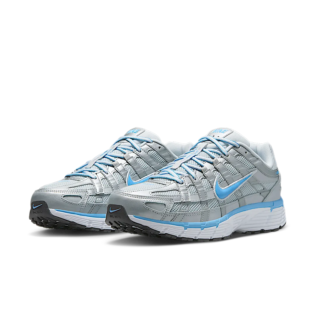 Nike P-6000 Metallic Platinum Pure Platinum Metallic Silver University Blue - Image 2