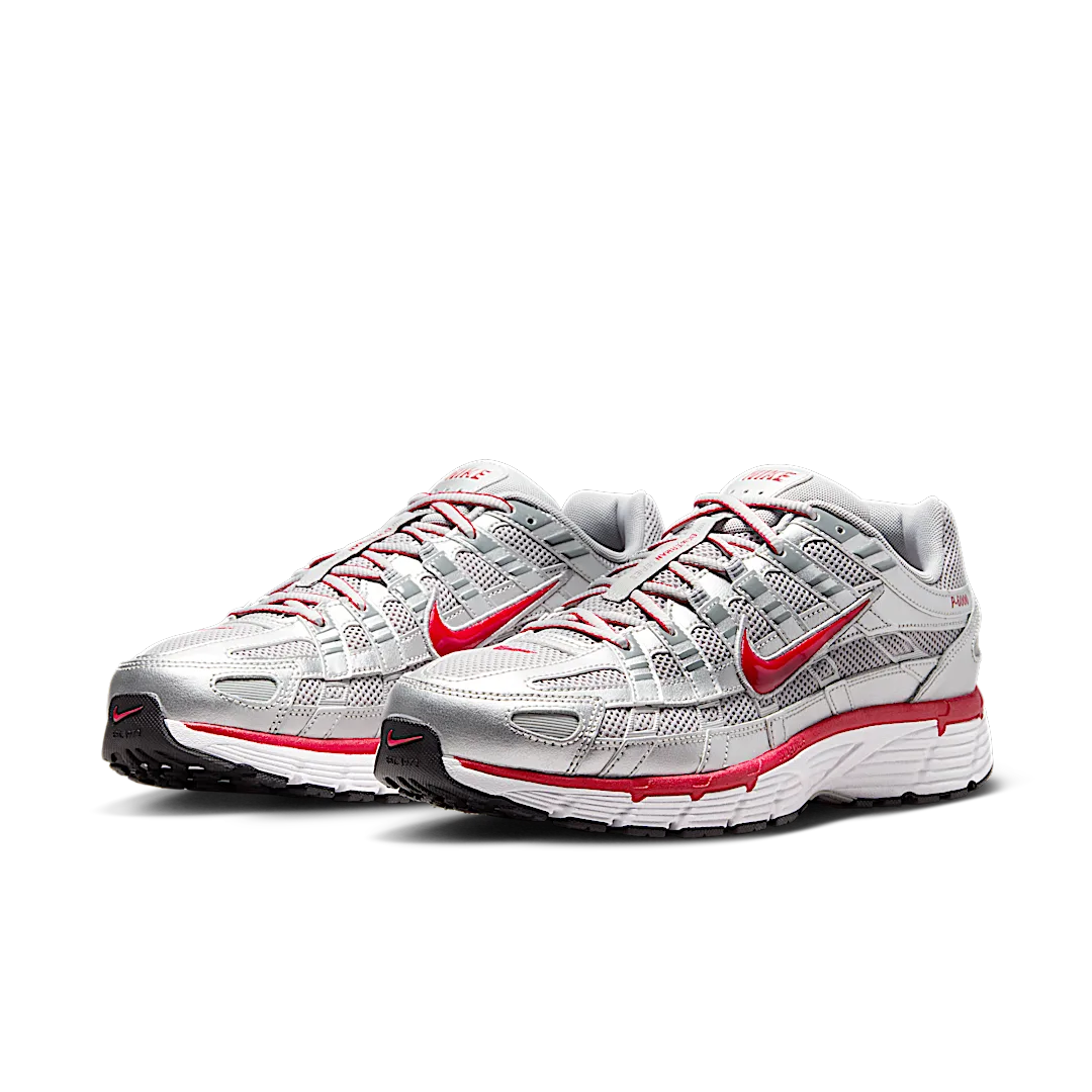 Nike P-6000 Metallic Silver Gym Red - Image 2
