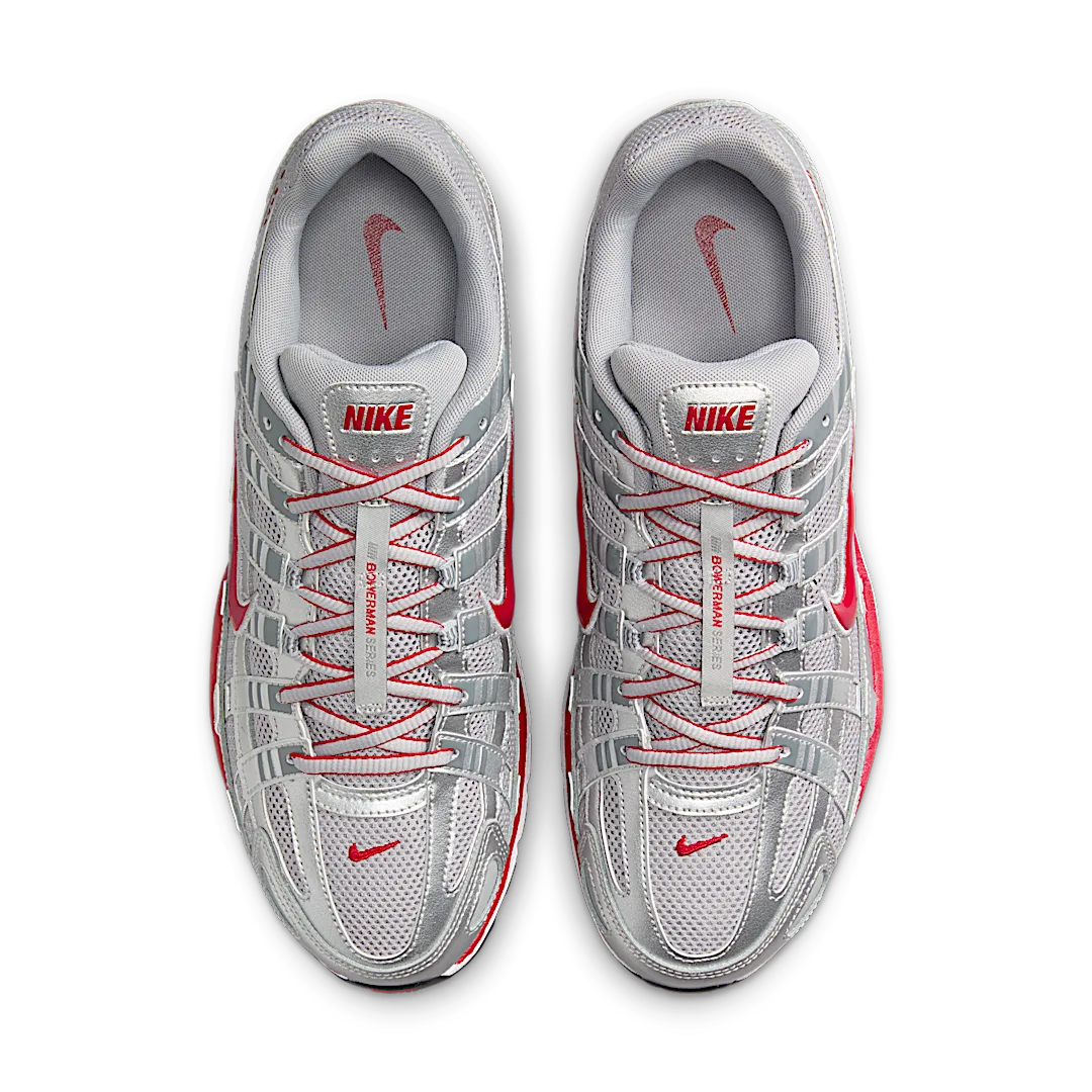 Nike P-6000 Metallic Silver Gym Red - Image 3